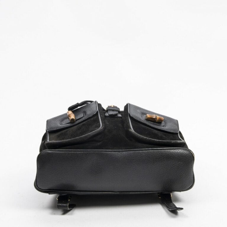 GUCCI - Sac à dos "Bamboo" GM - "Bamboo"GM backpack - - Porc velours et porc no…