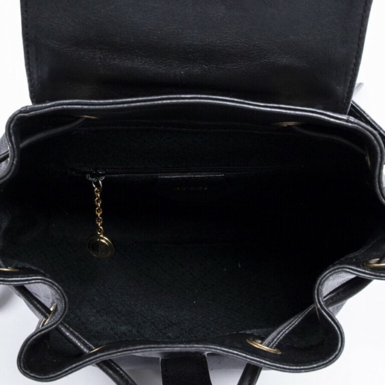 GUCCI - Sac à dos "Bamboo" PM - "Bamboo" PM backpack - - Cuir lisse noir - Blac…