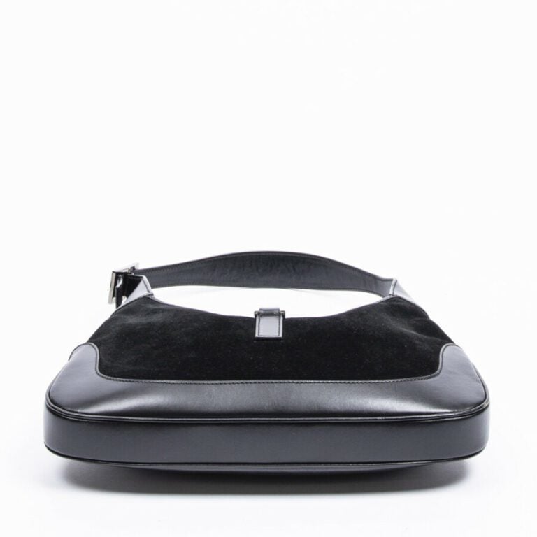 GUCCI - Sac "Jackie" - "Jackie" bag - - Daim et cuir noir - Black suede and lea…