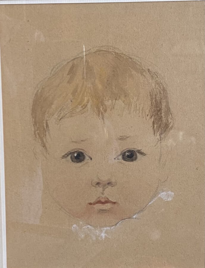 Gustave MASSON " Paysage animé", Crayon, signé en bas à droite et daté 1906, 6…