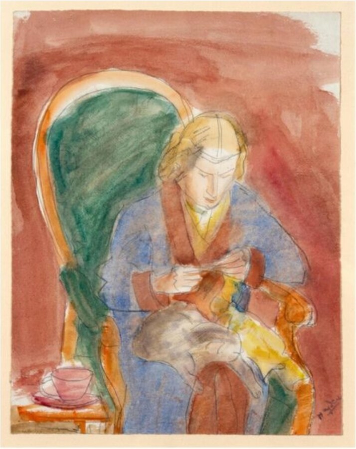 Henri (Henryk) HAYDEN (1883-1970) - Portrait de Josette Hayden, femme de l'arti…