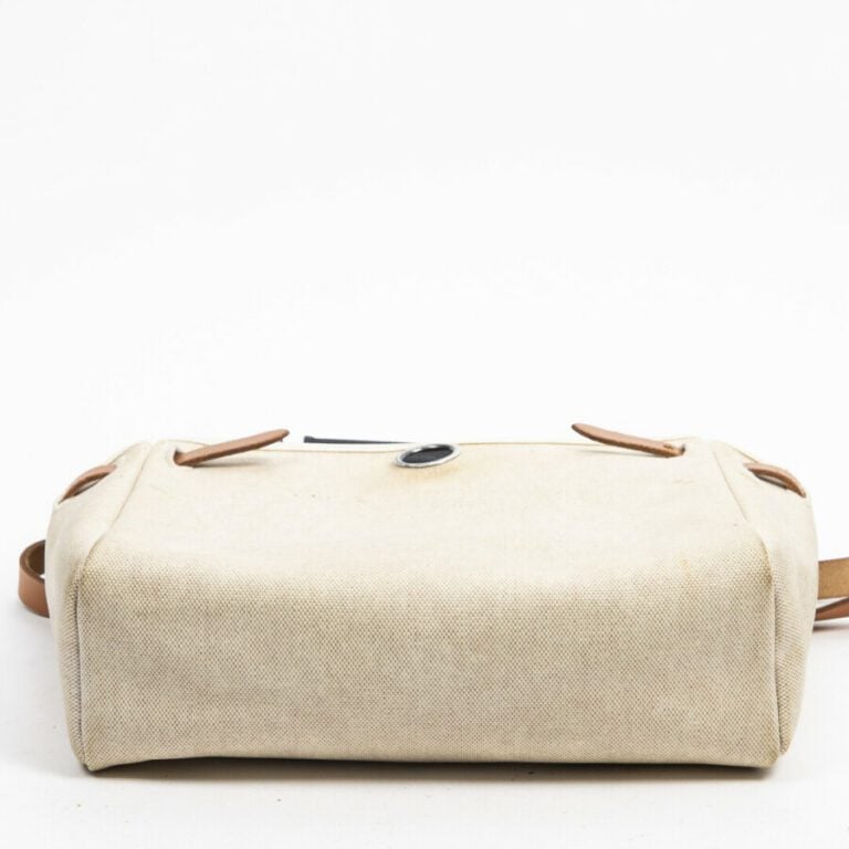 HERMÈS - 2001 - Sac "Herbag" PM - "Herbag" PM bag - - Toile "Officier", veau Ba…
