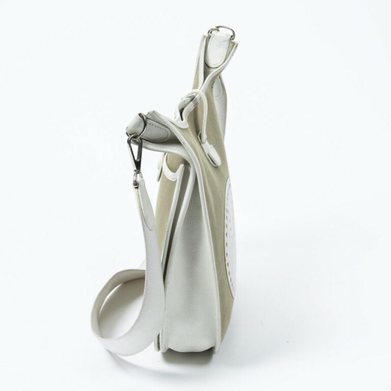 HERMÈS - 2008 - Sac "Evelyne II" PM - "Evelyne II" PM bag - - Toile "Officier"…