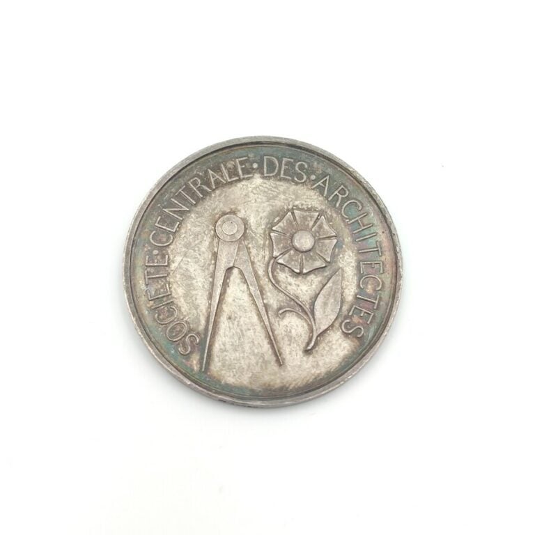 IIe République (1848-1852). Jeton en argent de la société Centrale des Architec…