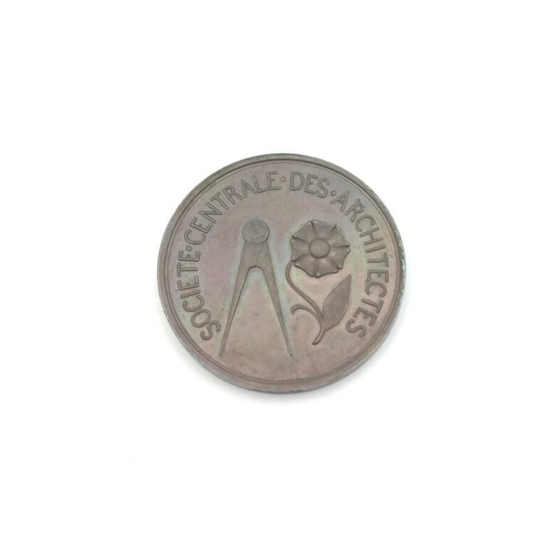 IIe République (1848-1852). Jeton en cuivre de la société Centrale des Architec…