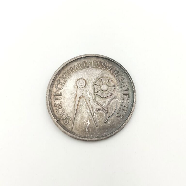 IIIe République (1870-1940). Jeton en argent de la société Centrale des Archite…