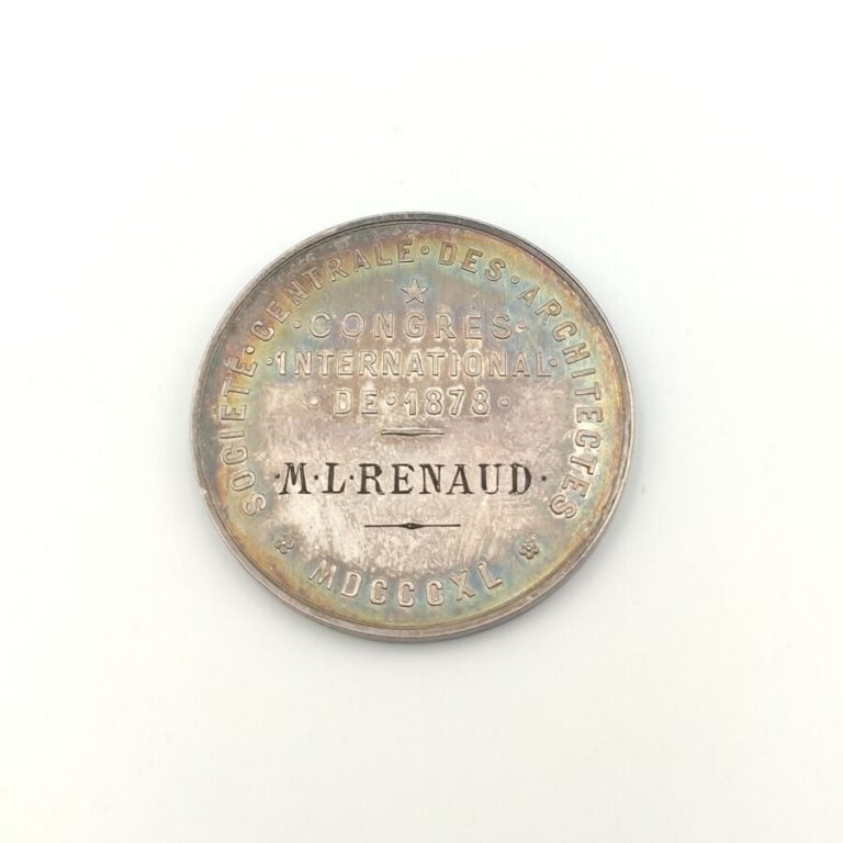IIIe République (1870-1940). Jeton en argent de la société Centrale des Archite…