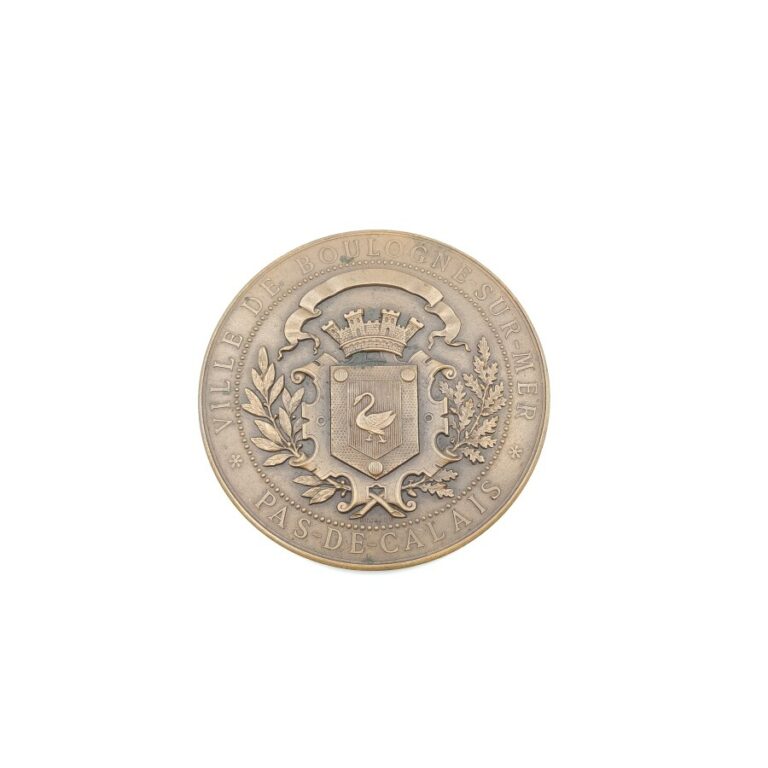 IIIe République (1870-1940). Médaille en bronze sur flan mat commémorant la pos…