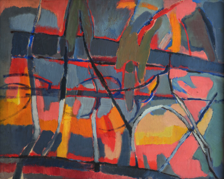 Jacques LAGRANGE (1917-1995), attribué à Paysage - Huile sur toile 65 x 81 cm