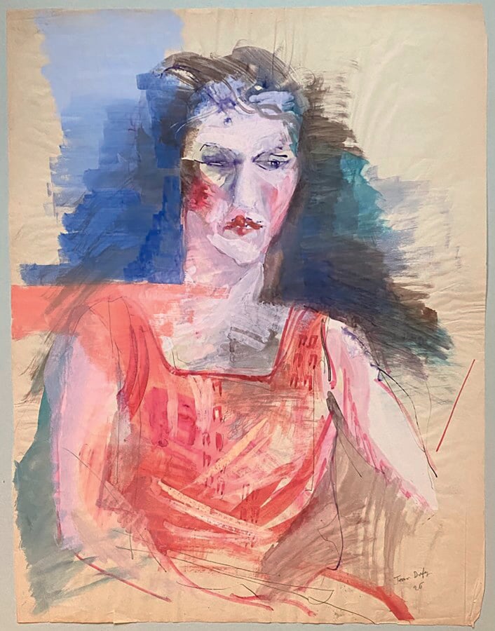Jean DUFY (1888-1964) - Femme de face, 1926 - Aquarelle sur papier, signée et d…