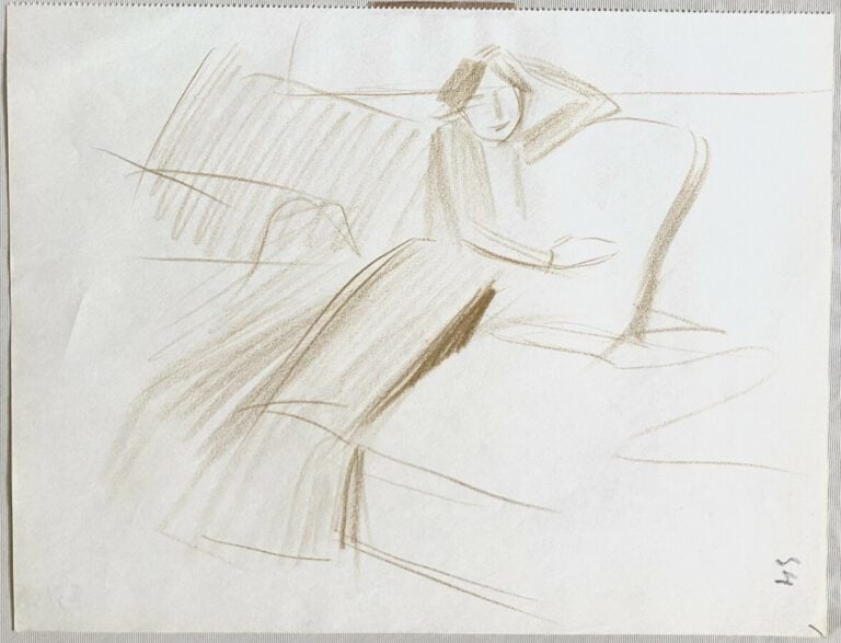 Jean-Louis FORAIN (1852-1931) - Femme près de son lit (l'invitation) - Encre su…