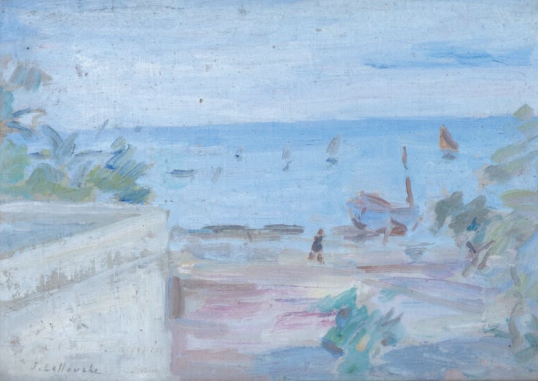 Jules LELLOUCHE (1903-1963) - Baie à Tunis - Huile sur panneau, signée en bas à…