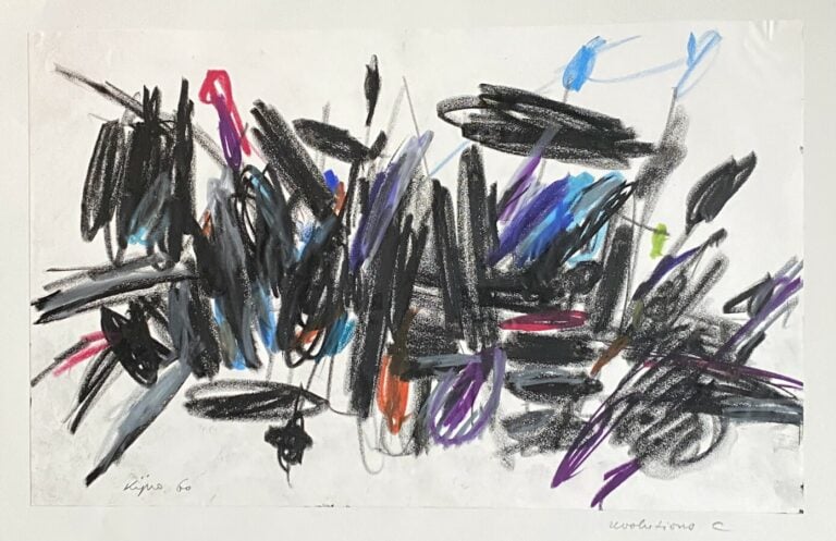 Ladislas KIJNO (1921-2012) - Revolution C , 1960 - Technique mixte (crayon gras…