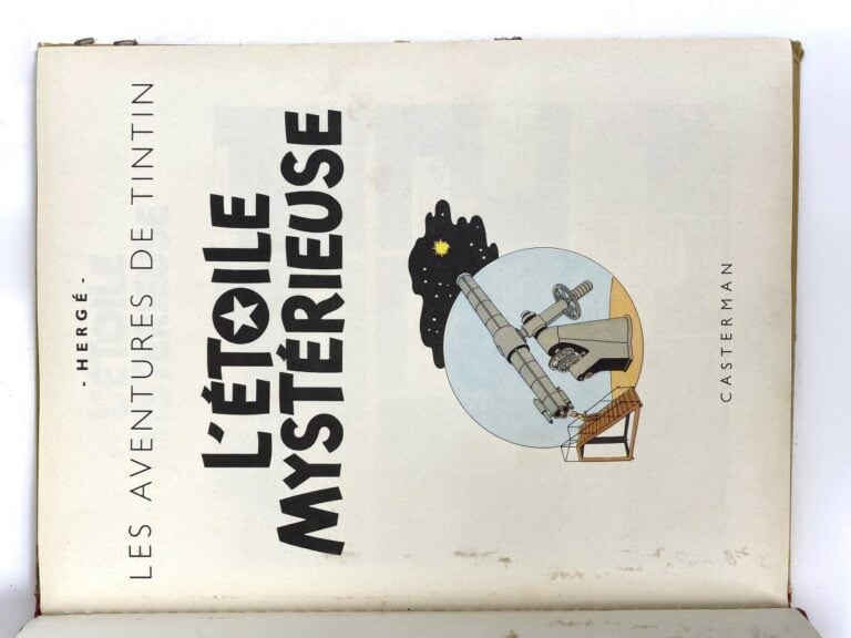 Les aventures de Tintin, HERGE, éditions Casterman - - l'Etoile mystérieuse, 19…