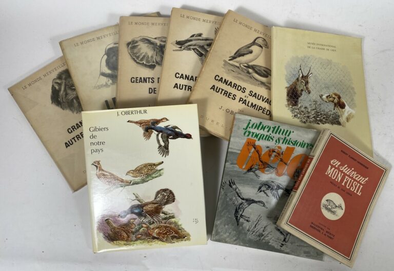 Lot de livres sur la chasse