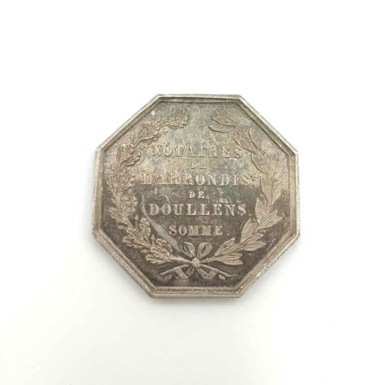 Louis-Philippe (1830-1848). Jeton en argent des notaires de l'arrondissement de…