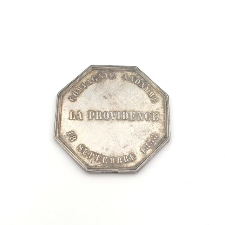 Louis Philippe Ier (1830-1848). Jeton en argent de la compagnie d'assurance, la…