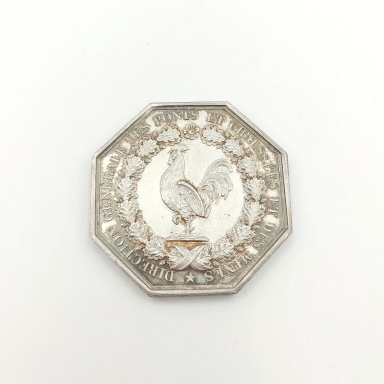 Louis Philippe Ier (1830-1848). Jeton en argent des Ponts et Chaussées des Mine…