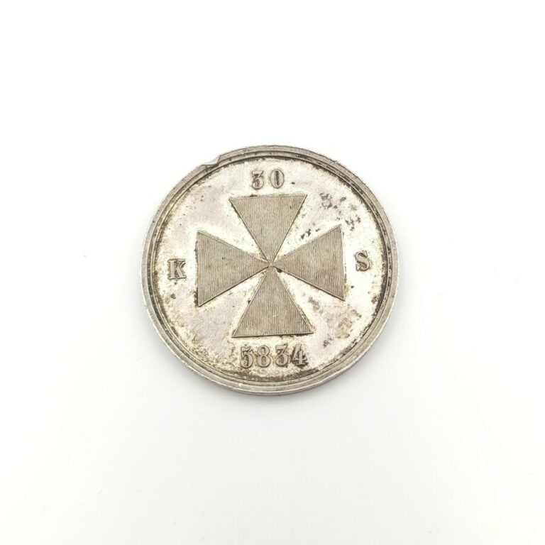 Louis Philippe Ier (1830-1848). Jeton en argent du conseil de la loge la Clémen…