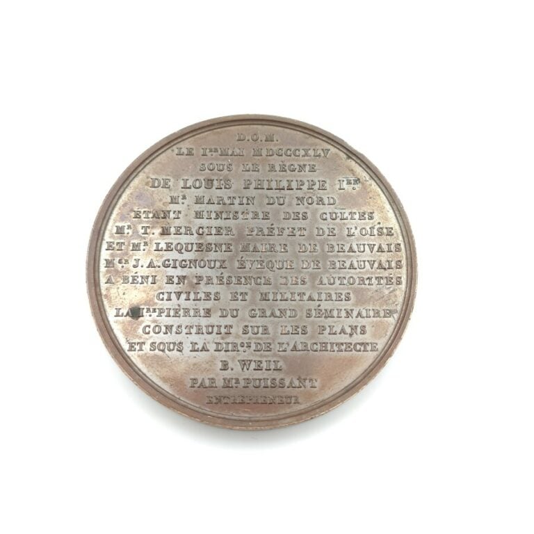 Louis Philippe Ier (1830-1848). Médaille en bronze par Depaulis, commémorant la…