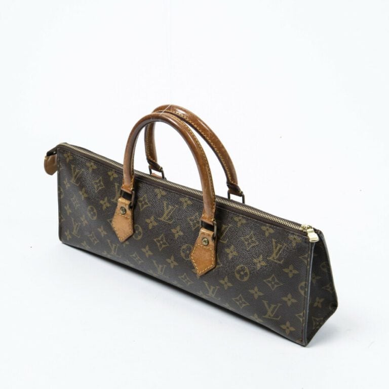 LOUIS VUITTON - 1983 - Sac "Triangle" - "Triangle" bag - - Toile Monogram, cuir…