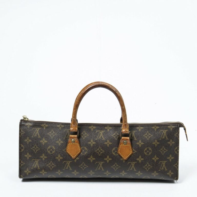 LOUIS VUITTON - 1983 - Sac "Triangle" - "Triangle" bag - - Toile Monogram, cuir…