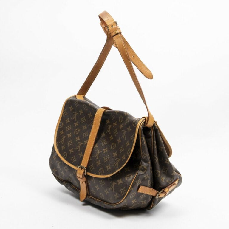 LOUIS VUITTON - 1989 - Sac "Saumur" 30 - "Saumur" 30 bag - - Toile Monogram, cu…