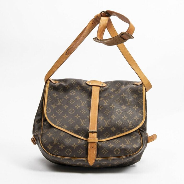 LOUIS VUITTON - 1989 - Sac "Saumur" 30 - "Saumur" 30 bag - - Toile Monogram, cu…