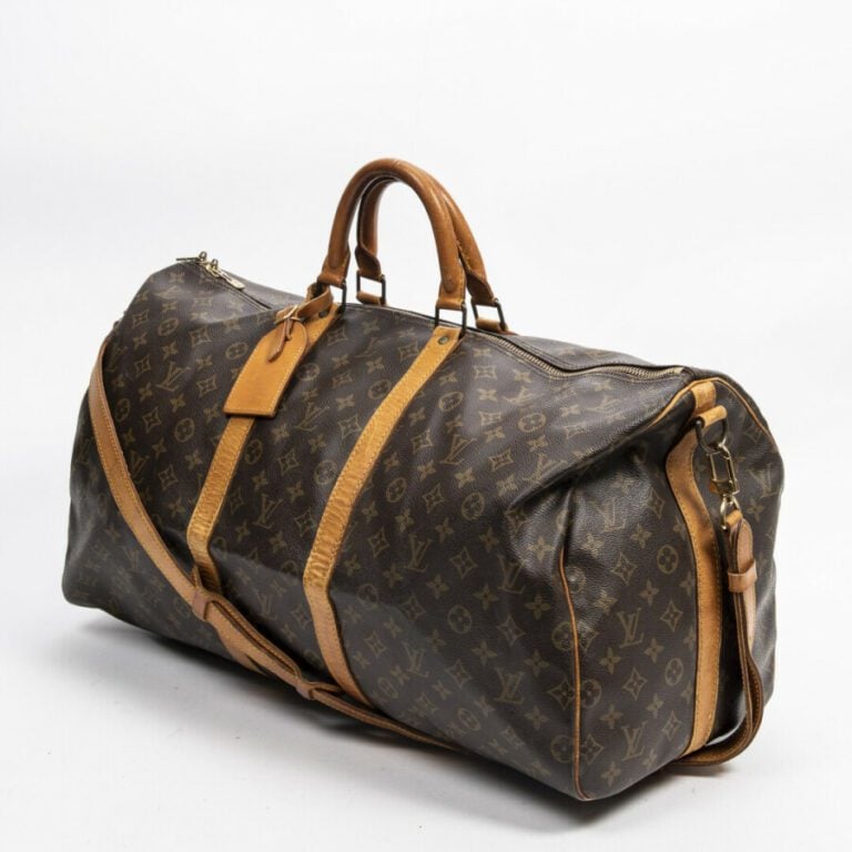 LOUIS VUITTON - 1990 - Sac de voyage "Keepall Bandoulière" 55 - "Keepall Bandou…