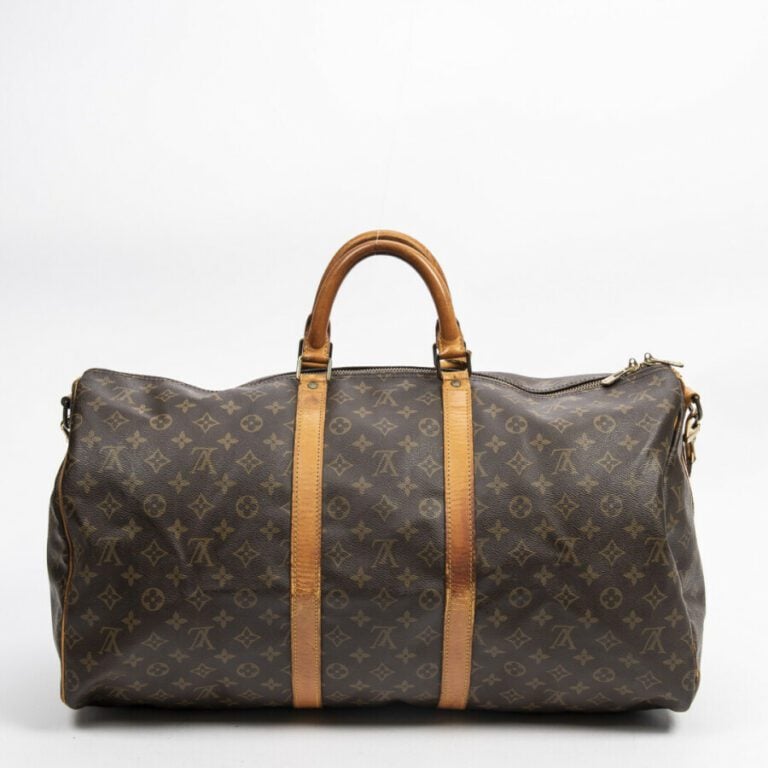 LOUIS VUITTON - 1990 - Sac de voyage "Keepall Bandoulière" 55 - "Keepall Bandou…