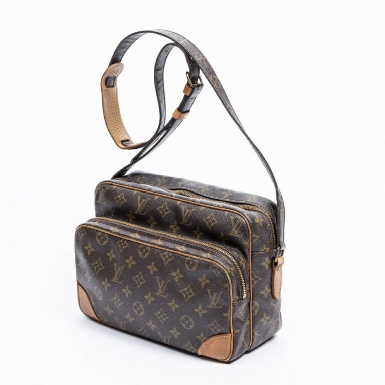 LOUIS VUITTON - 1991 - Sac "Nile" - "Nile" bag - - Toile Monogram, cuir naturel…