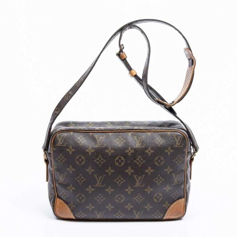 LOUIS VUITTON - 1991 - Sac "Nile" - "Nile" bag - - Toile Monogram, cuir naturel…