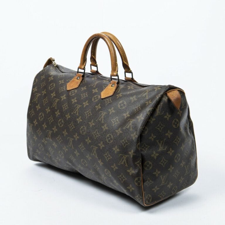 LOUIS VUITTON - 1991 - Sac "Speedy" 40 - "Speedy" 40 bag - - Toile Monogram, cu…