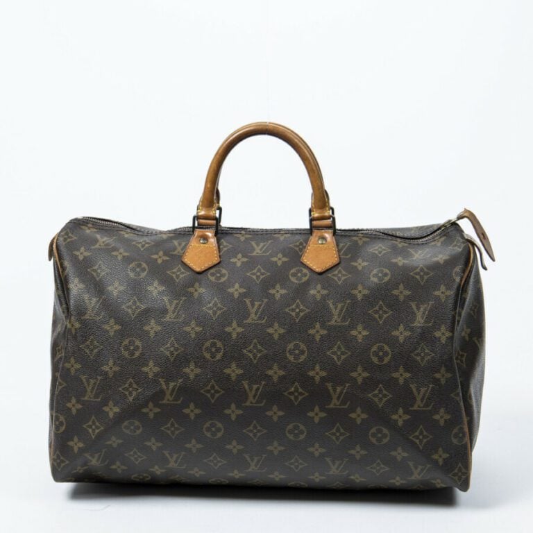 LOUIS VUITTON - 1991 - Sac "Speedy" 40 - "Speedy" 40 bag - - Toile Monogram, cu…