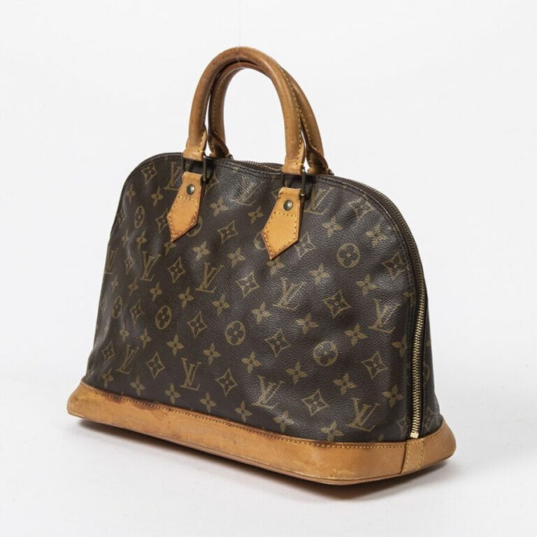 LOUIS VUITTON - 1993 - Sac "Alma" PM - "Alma" PM bag - - Toile Monogram, cuir n…