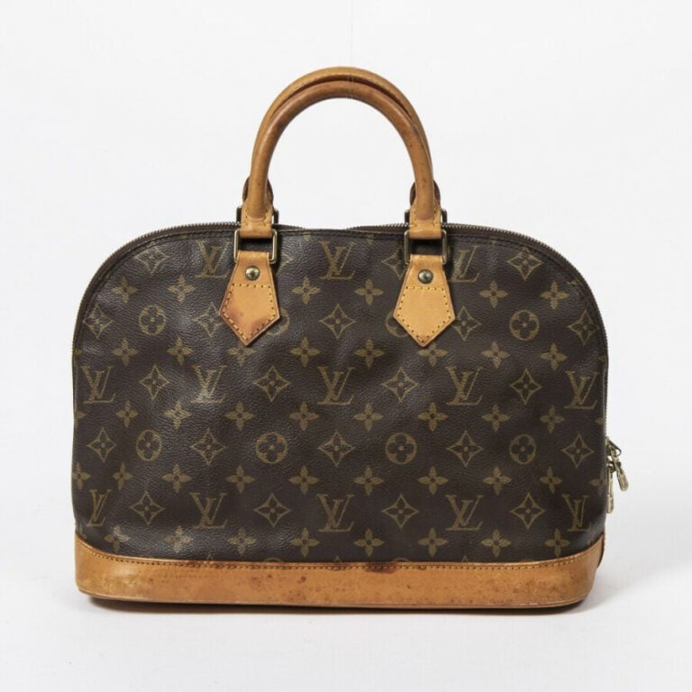 LOUIS VUITTON - 1993 - Sac "Alma" PM - "Alma" PM bag - - Toile Monogram, cuir n…
