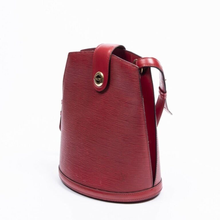 LOUIS VUITTON - 1995 - Sac "Cluny" - "Cluny" bag - - Cuir Epi rouge - Red Epi l…