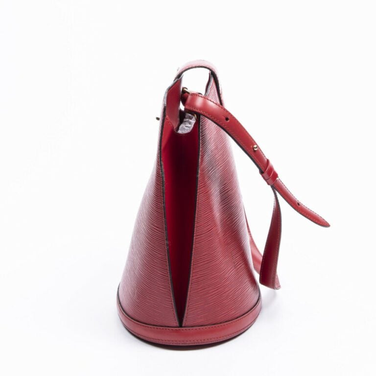 LOUIS VUITTON - 1995 - Sac "Cluny" - "Cluny" bag - - Cuir Epi rouge - Red Epi l…