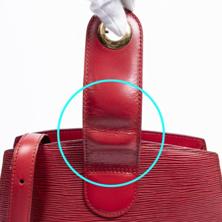 LOUIS VUITTON - 1995 - Sac "Cluny" - "Cluny" bag - - Cuir Epi rouge - Red Epi l…