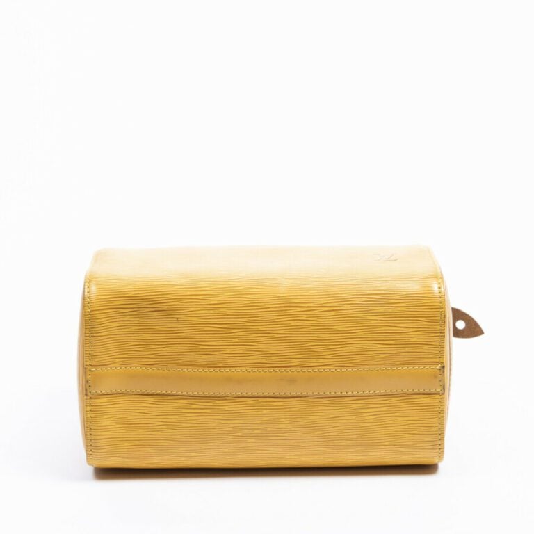 LOUIS VUITTON - 1995 - Sac "Speedy" 25 - "Speedy" 25 bag - - Cuir Epi jaune - Y…