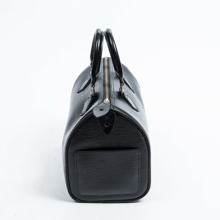 LOUIS VUITTON - 1995 - Sac "Speedy" 25 - "Speedy" 25 bag - - Cuir Epi noir - Bl…