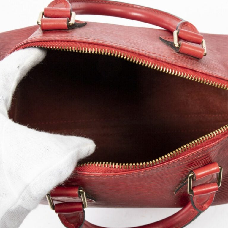 LOUIS VUITTON - 1995 - Sac "Speedy" 25 - "Speedy" 25 bag - - - Cuir Epi rouge -…