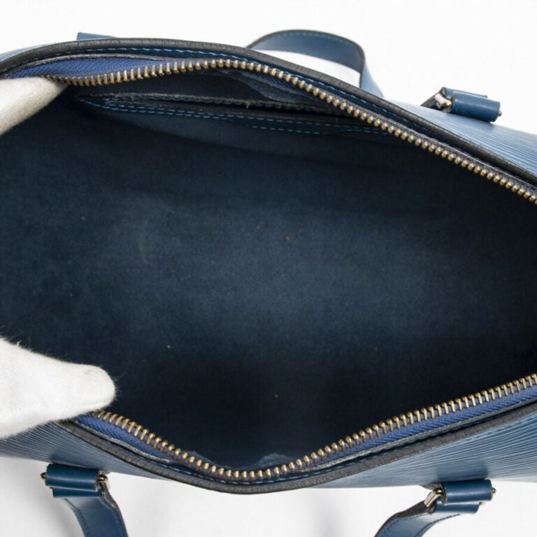 LOUIS VUITTON - 1996 - Sac "Soufflot" - "Soufflot" bag - - Cuir Epi bleu - Blue…