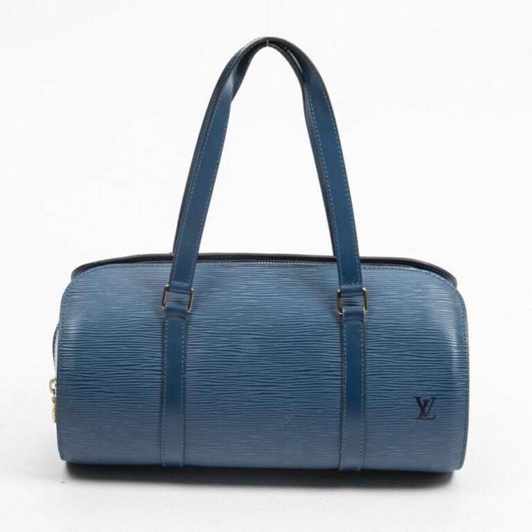 LOUIS VUITTON - 1996 - Sac "Soufflot" - "Soufflot" bag - - Cuir Epi bleu - Blue…