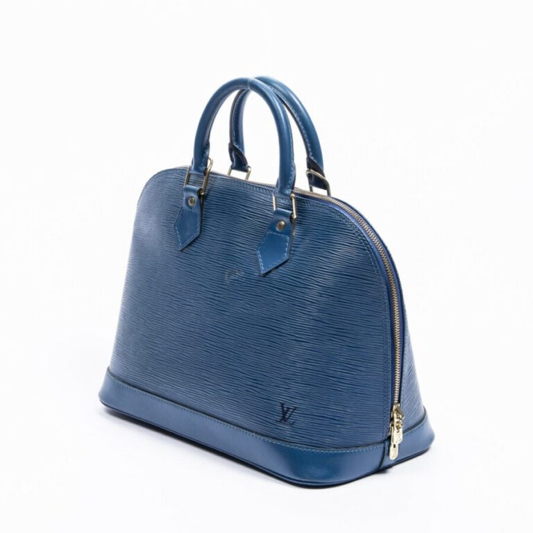 LOUIS VUITTON - 1997 - Sac "Alma" PM - "Alma" PM bag - - Cuir Epi bleu - Blue E…