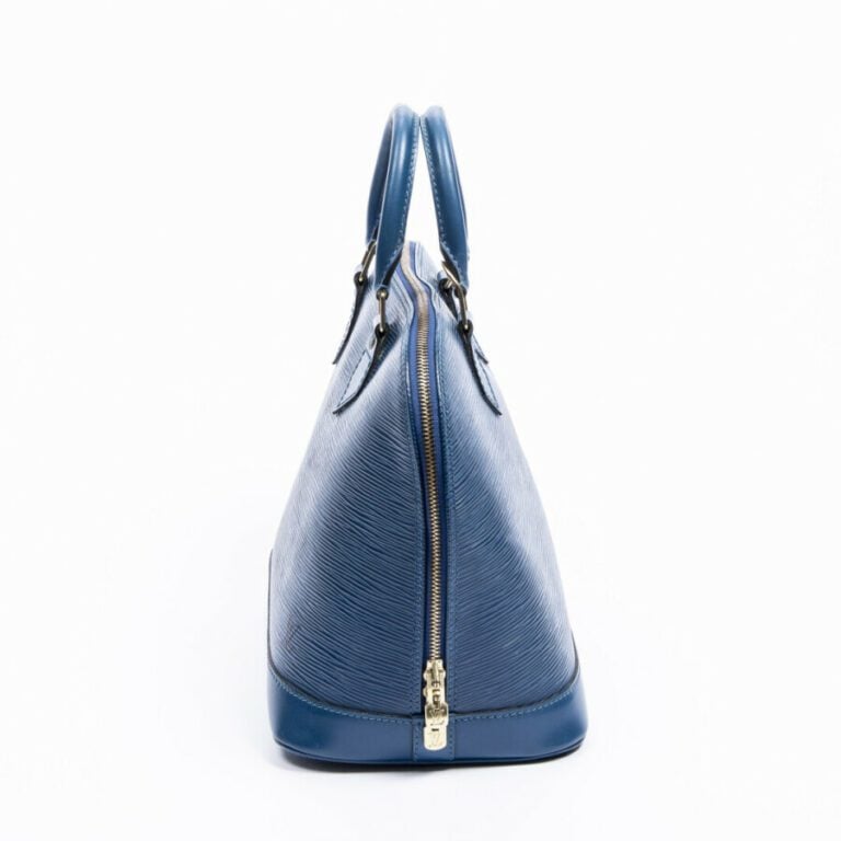 LOUIS VUITTON - 1997 - Sac "Alma" PM - "Alma" PM bag - - Cuir Epi bleu - Blue E…