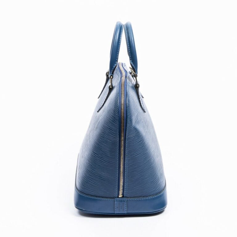 LOUIS VUITTON - 1997 - Sac "Alma" PM - "Alma" PM bag - - Cuir Epi bleu - Blue E…