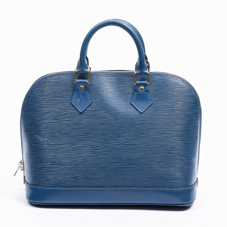 LOUIS VUITTON - 1997 - Sac "Alma" PM - "Alma" PM bag - - Cuir Epi bleu - Blue E…