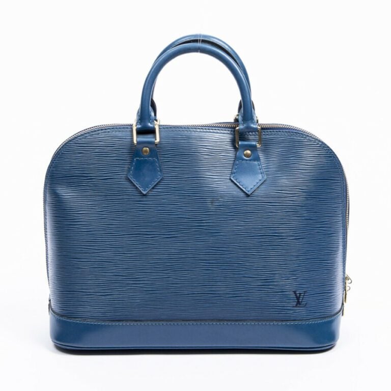 LOUIS VUITTON - 1997 - Sac "Alma" PM - "Alma" PM bag - - Cuir Epi bleu - Blue E…