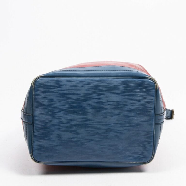 LOUIS VUITTON - 2000 - Sac "Noé" - "Noé" bag - - Cuir Epi rouge et bleu - Red a…